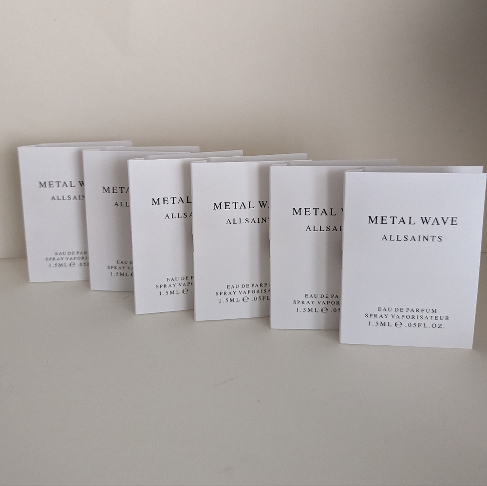 6 x All Saints Metal Wave EDP spr ay